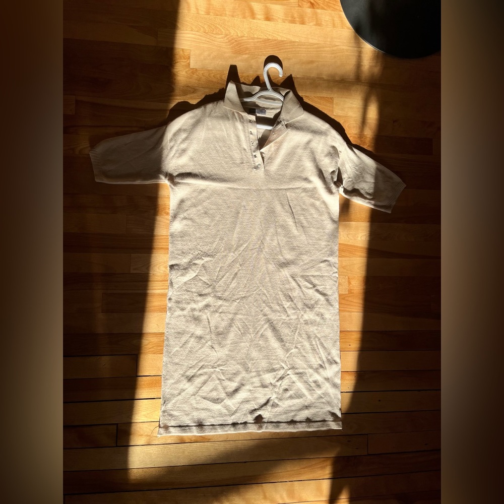 Tahiti Long Style T Shirt Dress w/ High Collar